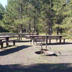 Buffalo Campground - Group site community area.