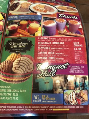 Menu photo 4 Taqueria Del Sol Houston, TX