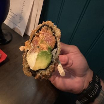 Maurice - Inside the crispy spicy tuna roll - Guest Houses Near Me - Onancock, Virginia