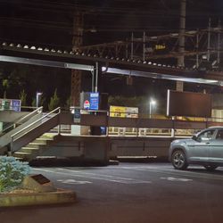 Riverside Metro-North Train Station - Station at night