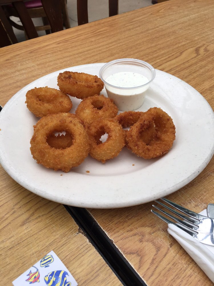 Order Onion Rings food online from Phil's Fish Market and Eatery store, Moss Landing on bringmethat.com