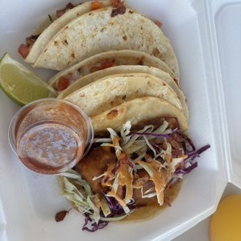 La Reveliada - Shrimp taco, Gobernador taco  husband approved and I approved - Tacos Near Me - Las Vegas, Nevada