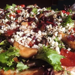 Skinny Roast Vegetable & Arugula Pizza