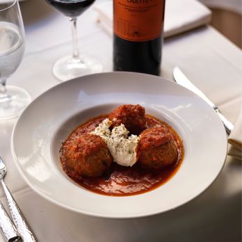 Masseria East - Meat Balls with fresh Ricotta cheese - Italian Near Me - New York, New York Masseria East - Meat Balls with fresh Ricotta cheese - Italian Near Me - New York, New York