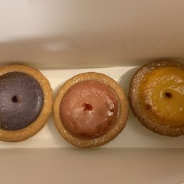 Ube, strawberry, mango Ube, strawberry, mango