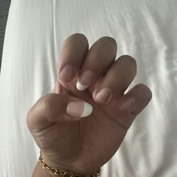 Tony's Nail Salon - these are the nails that are supposed to be "medium" but were cut down bc they were ugly af - Nail Salons Near Me - Arleta, California