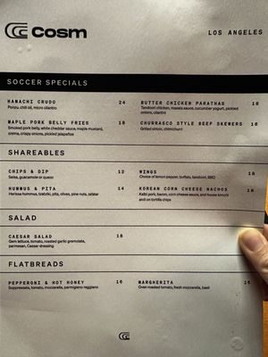 Menu photo 5 Cosm Los Angeles Inglewood, CA