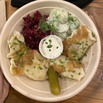 Pierogi Boys - Vegetarian plate - Polish Near Me - Brooklyn, New York Pierogi Boys - Vegetarian plate - Polish Near Me - Brooklyn, New York