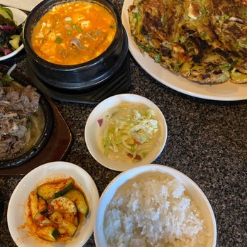 Stone Korean Restaurant - Seafood Pancake Bulgogi Dinner Kimchi Pork Tofu Soup - Korean Near Me - Redmond, Washington