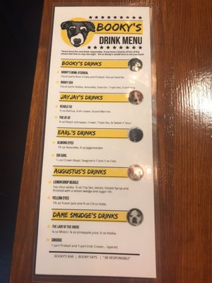 Menu photo 2 Bookys Bar Columbus, OH Menu photo 2 Bookys Bar Columbus, OH