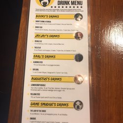 Bookys Bar - Drink Menu pt. 1