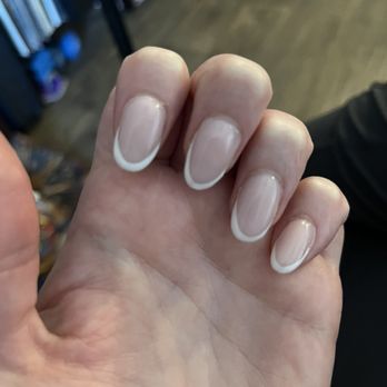 Nails La La - Iv never seen a French tip look like this ... all the nails are uneven - Nail Salons Near Me - Tallahassee, Florida Nails La La - Iv never seen a French tip look like this ... all the nails are uneven - Nail Salons Near Me - Tallahassee, Florida
