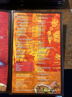 Menu photo 2 Moreno's Mexican Bar & Grill Sparks, NV