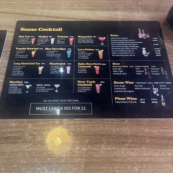 Sumo Sushi - Drink menu - Japanese Near Me - Houston, Texas Sumo Sushi - Drink menu - Japanese Near Me - Houston, Texas