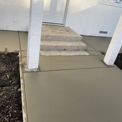 Adrian’s Gardening  - Up close of the stairway and cement