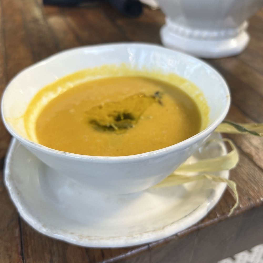 Valentina - Yellow corn soup - Seafood Near Me - Encinitas, California Valentina - Yellow corn soup - Seafood Near Me - Encinitas, California
