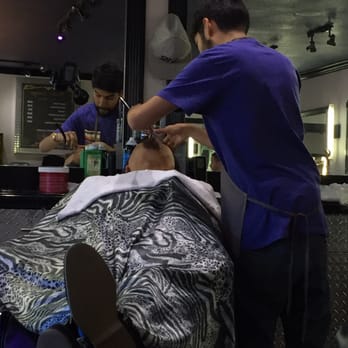 The Barber Lounge - Hot towel shave for this gentleman by Carlos - Barbers Near Me - Downey, California The Barber Lounge - Hot towel shave for this gentleman by Carlos - Barbers Near Me - Downey, California