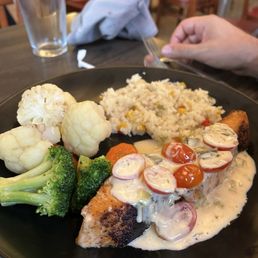 Salmon and salsa crema from weekly specials