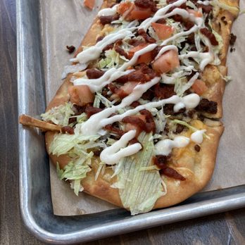 Community Beer Company - Taco flat bread - Breweries Near Me - Dallas, Texas Community Beer Company - Taco flat bread - Breweries Near Me - Dallas, Texas