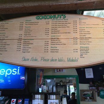Coconuts Fish Cafe - Coconuts Fish Cafe - Azeka Menu - Seafood Near Me - Kihei, Hawaii Coconuts Fish Cafe - Coconuts Fish Cafe - Azeka Menu - Seafood Near Me - Kihei, Hawaii