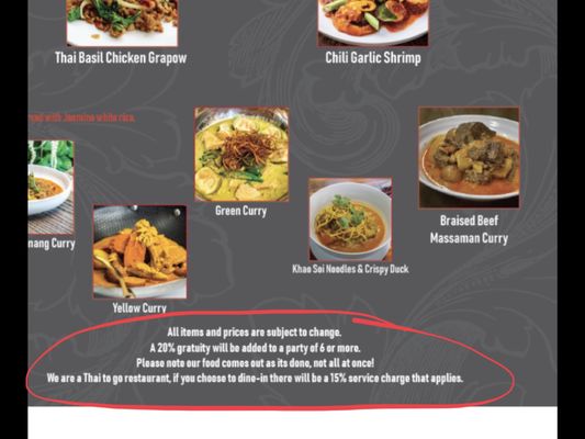 Menu photo 8 Goi Express Thai Murrieta, CA