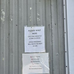 Cades Cove Riding Stables - Sign says no phone, but the rule isn't enforced
