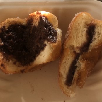 Kauai Bakery - Chocolate on the left (extremely filled) red bean on the right (barely filled). - Bakeries Near Me - Lihue, Hawaii