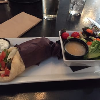 The Pint Public House - Chicken tzatziki wrap and side salad $14 - Sports Bars Near Me - Edmonton, Alberta