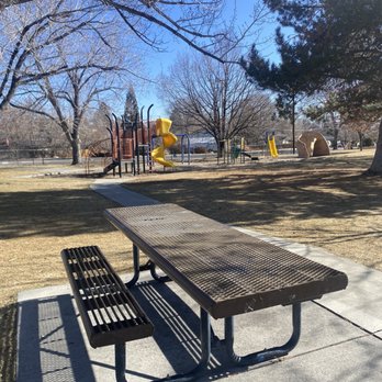 Lake Park - One of the two picnic tables. - Parks Near Me - Reno, Nevada