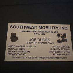 Southwest Mobility - Business card of awesome tech