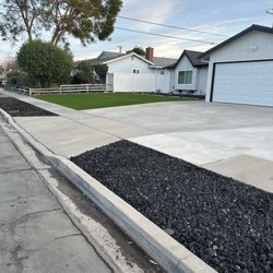 Low Rates Professional Contractor - Sidewalk converted from grass to rock