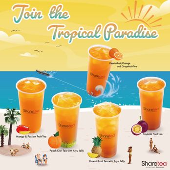 Sharetea - a poster for a tropical paradise - Bubble Tea Near Me - Westminster, Colorado Sharetea - a poster for a tropical paradise - Bubble Tea Near Me - Westminster, Colorado