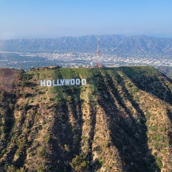 Group 3 Helicopters - Hollywood sign from the sky - Aerial Tours Near Me - Van Nuys, California