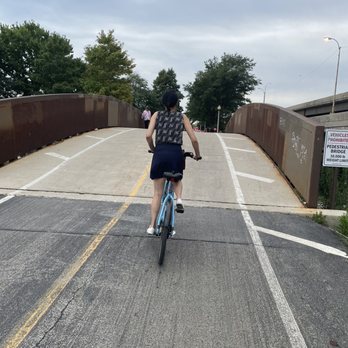 Divvy - Going up a little bride on the biking trail. - Bike Rentals Near Me
