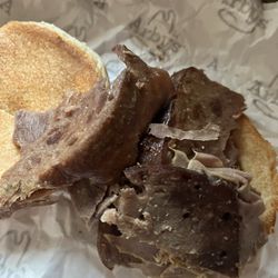 Arby's - Well these were horrible looking sandwiches ,Looks like they gave me the end pieces of roast beef