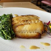 Photo of Sushi Ran - Sausalito, CA, United States. Miso Glazed Black Cod - so creamy and pairs so well with the well-seasoned kale!