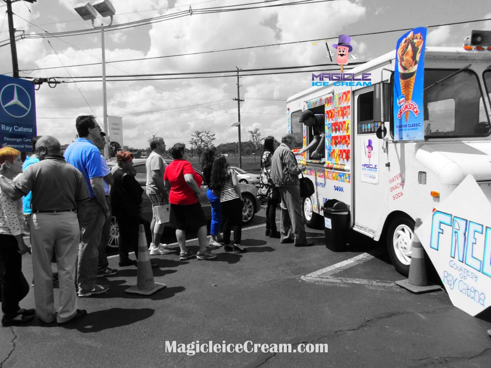 Magicle Ice Cream Truck Logo