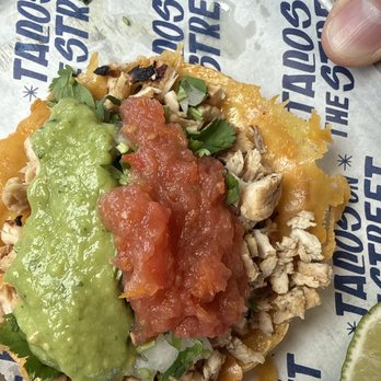 Tacos On The Street - Grilled chicken tostada - Tacos Near Me - San Antonio, Texas Tacos On The Street - Grilled chicken tostada - Tacos Near Me - San Antonio, Texas