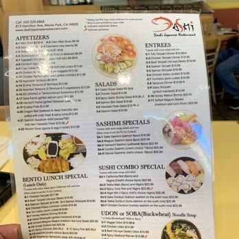 Dashi Japanese Restaurant - Menu - Japanese Near Me - Menlo Park, California