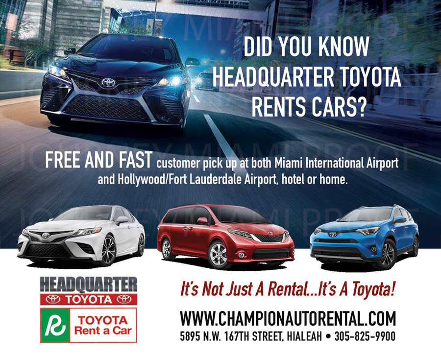 Rental car toyota