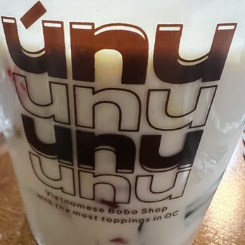 Unu Cafe - BIG cup of Thai dessert with durian. Very good! - Bubble Tea Near Me - Westminster, California