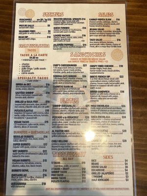Menu photo 1 Sonoma Eats Sonoma, CA