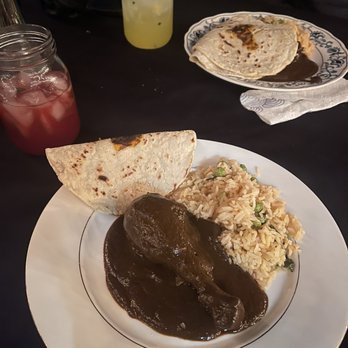 Huerta del Valle - Chicken with mole negro and homemade tortillas, aguas de mixed berry and maracuya! - Community Gardens Near Me - Ontario, California