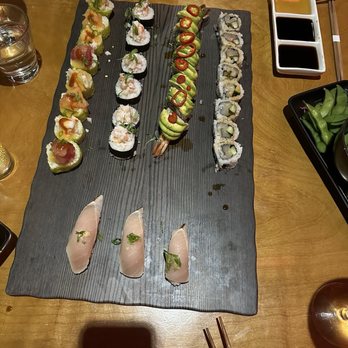 Virago - Chefs sample board. - Asian Fusion Near Me - Nashville, Tennessee Virago - Chefs sample board. - Asian Fusion Near Me - Nashville, Tennessee