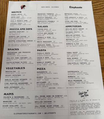 Menu photo 6 Élephante Santa Monica, CA