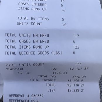 Restaurant Depot - Amount spent on our first and last visit. - Wholesale Stores Near Me - Las Vegas, Nevada Restaurant Depot - Amount spent on our first and last visit. - Wholesale Stores Near Me - Las Vegas, Nevada