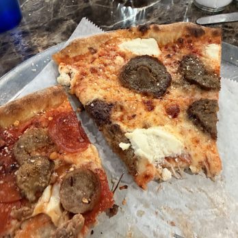 Manhattan Pie - One piece of supreme and one slice of meatball and ricotta - both tasty! - Pizza Near Me - Columbia, South Carolina