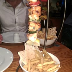 Griffin Hotel - Salmon and prawn kebab