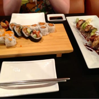 Sushi Mango - Some rolls at Sushi Mango! California Roll, Shrimp Tempura, Spicy Salmon Roll, and Black Dragon Roll. - Sushi Bars Near Me - Highlands Ranch, Colorado Sushi Mango - Some rolls at Sushi Mango! California Roll, Shrimp Tempura, Spicy Salmon Roll, and Black Dragon Roll. - Sushi Bars Near Me - Highlands Ranch, Colorado