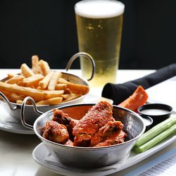 All American Sports Grill - The perfect Appetizer bundle. Wings, Fries, and a Beer!